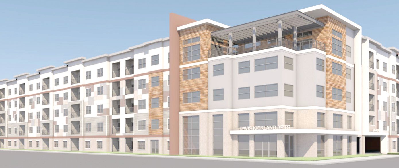 Artist's rendering of proposed 261-unit apartment building near Kierland Commons.