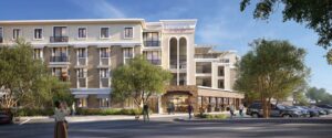Artist rendering of proposed apartment complex at Four Peaks Plaza in Fountain Hills.